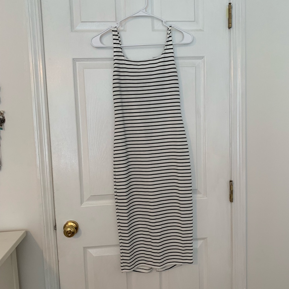 Striped pencil dress